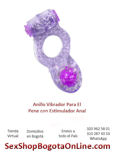 anillo vibrador con estimulador anal para el pene placer femenino envios colombia domicilios bogota sex shop sexshop sexual