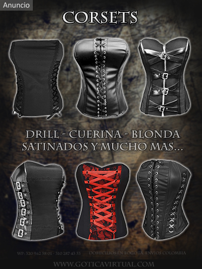 corsets sexys eroticos chica pareja juegos tienda online rock metal bogota colombia