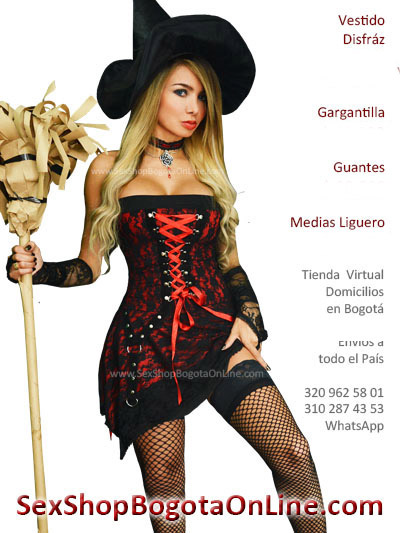 disfraz bruja bogota sexy barato gotico vestido cintas sexy envios medellin cali manizales pereira accesorios