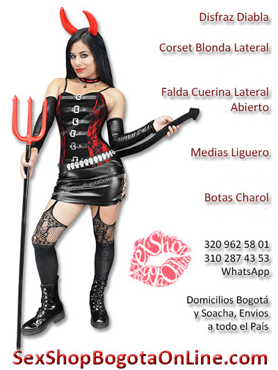 Disfraz diabla sexy perversa erotica soacha bogota demonia cachos halloween mujer dama femenina tienda ventas por mayor y detal