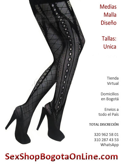 sexy medias diseno malla ovalos textura mediapantalon tienda boutique venta comercio por mayor al detal bogota zipa itagui funza